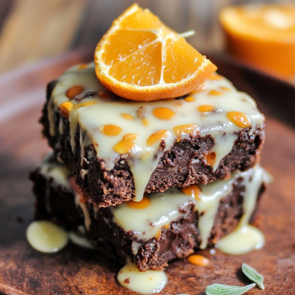 Cardamom Orange Brownies