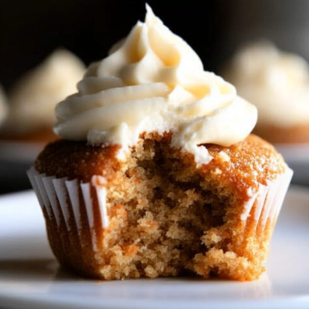 Carrot Cake Cupcakes With Cream Cheese Frosting