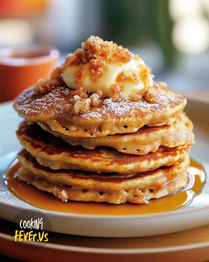 Making Carrot Cake Pancakes