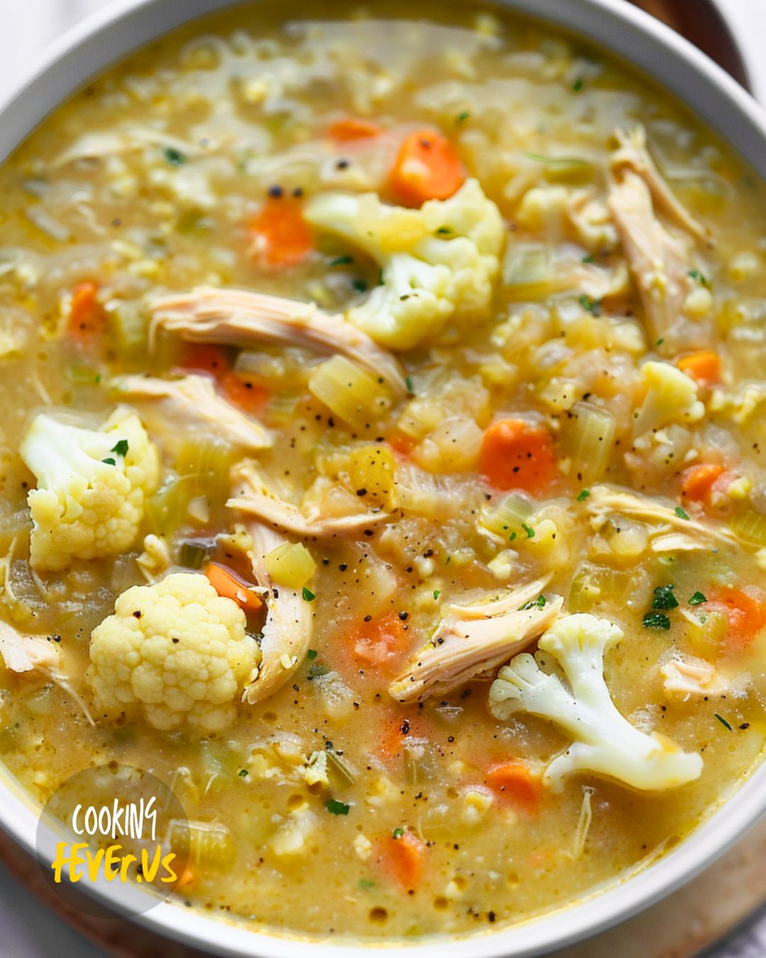 Cauliflower Chicken Soup Recipe