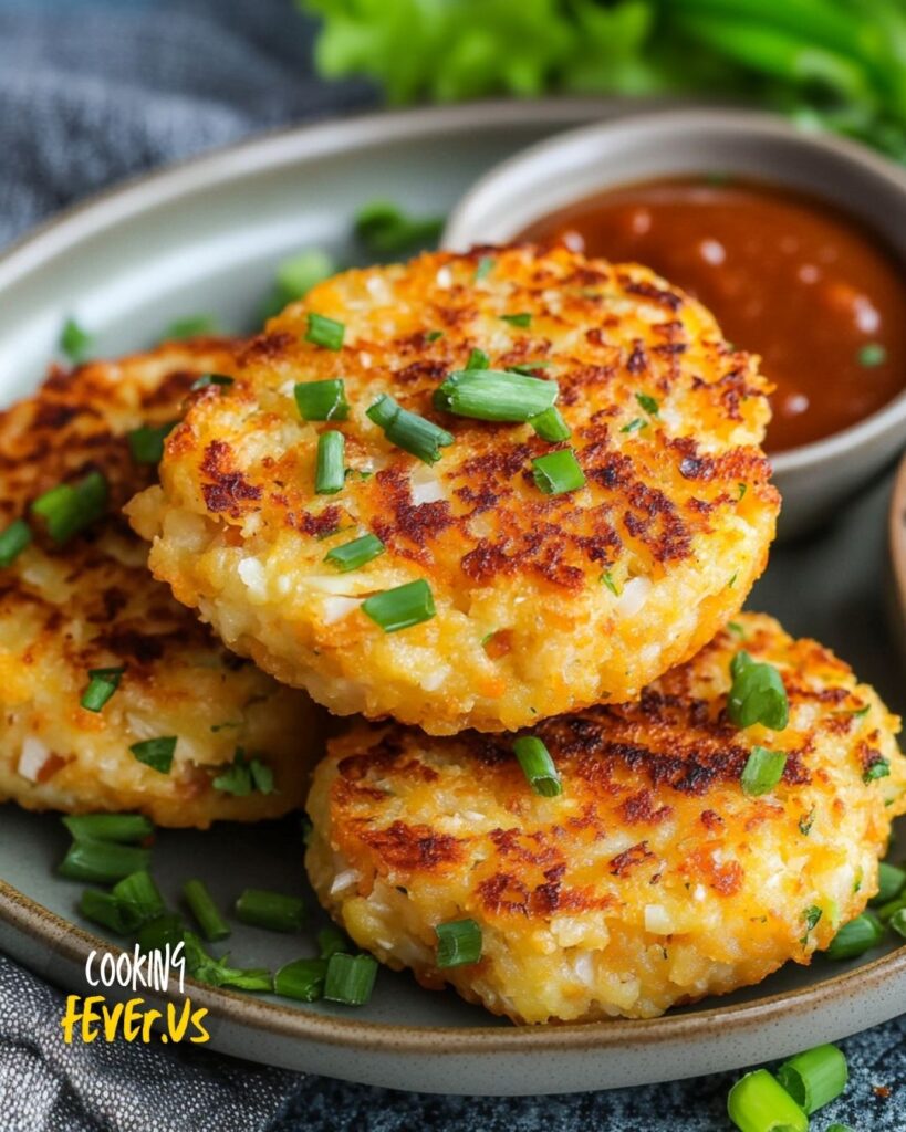 Cauliflower Hash Browns. Recipe