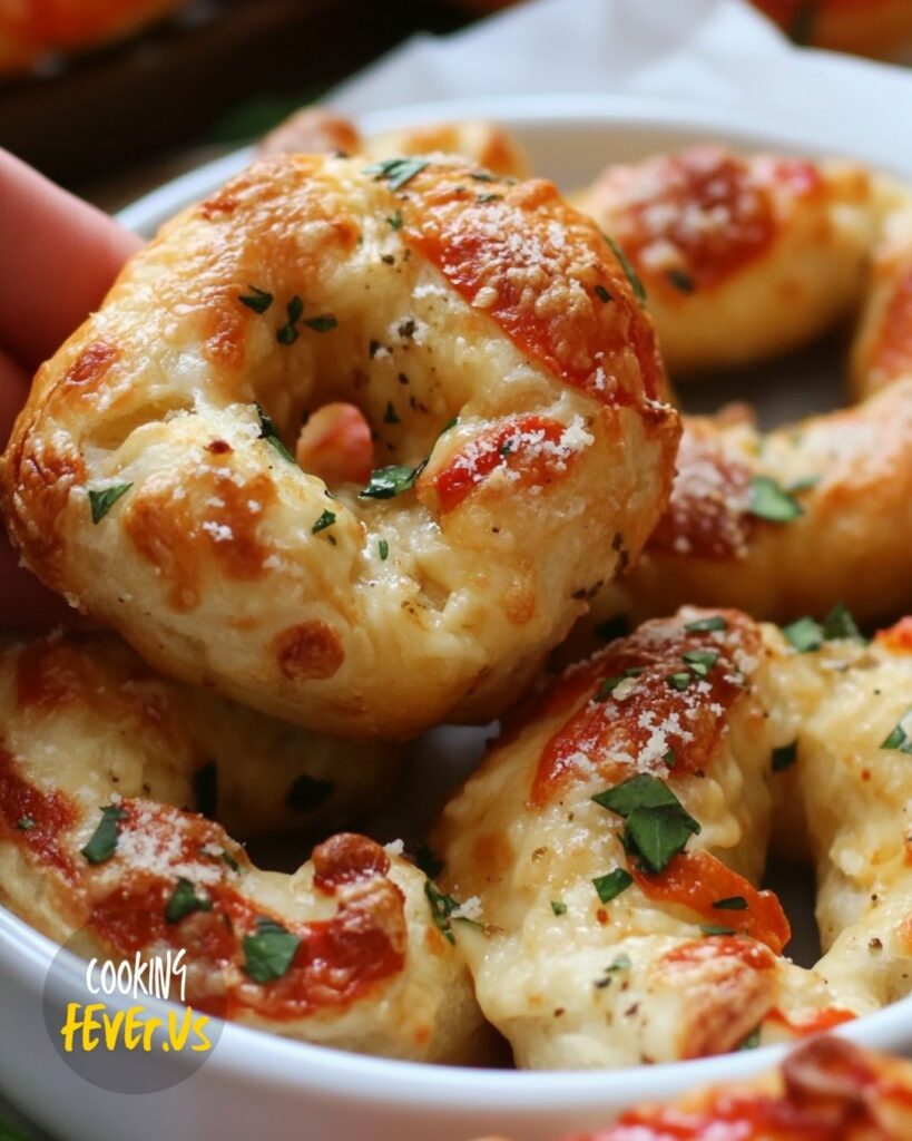 yummy Cheese-Stuffed Garlic Parmesan Pretzels