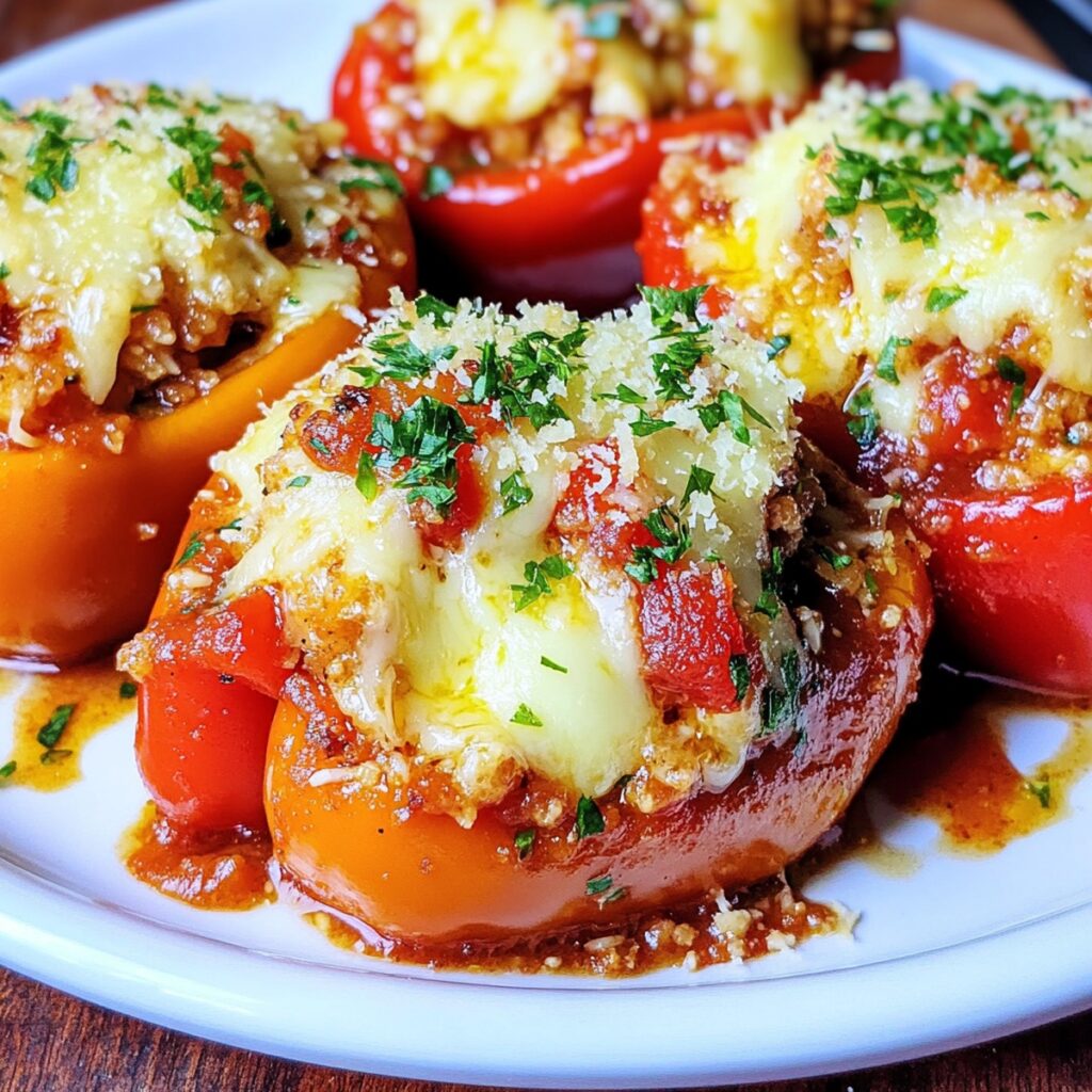 How to make Cheese Stuffed Sweet Peppers With Sauce