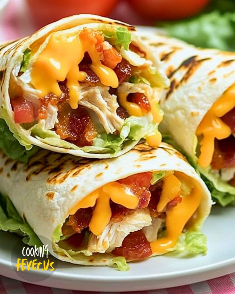 Cheesy Bacon Ranch Wraps Making