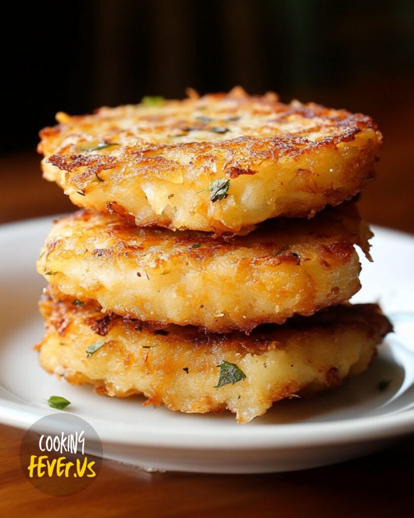 Making Cheesy Baked Hash Brown Patties