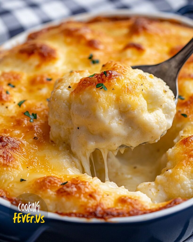 Cheesy Cauliflower Gratin Making