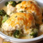 Cheesy Chicken Broccoli Bake Making