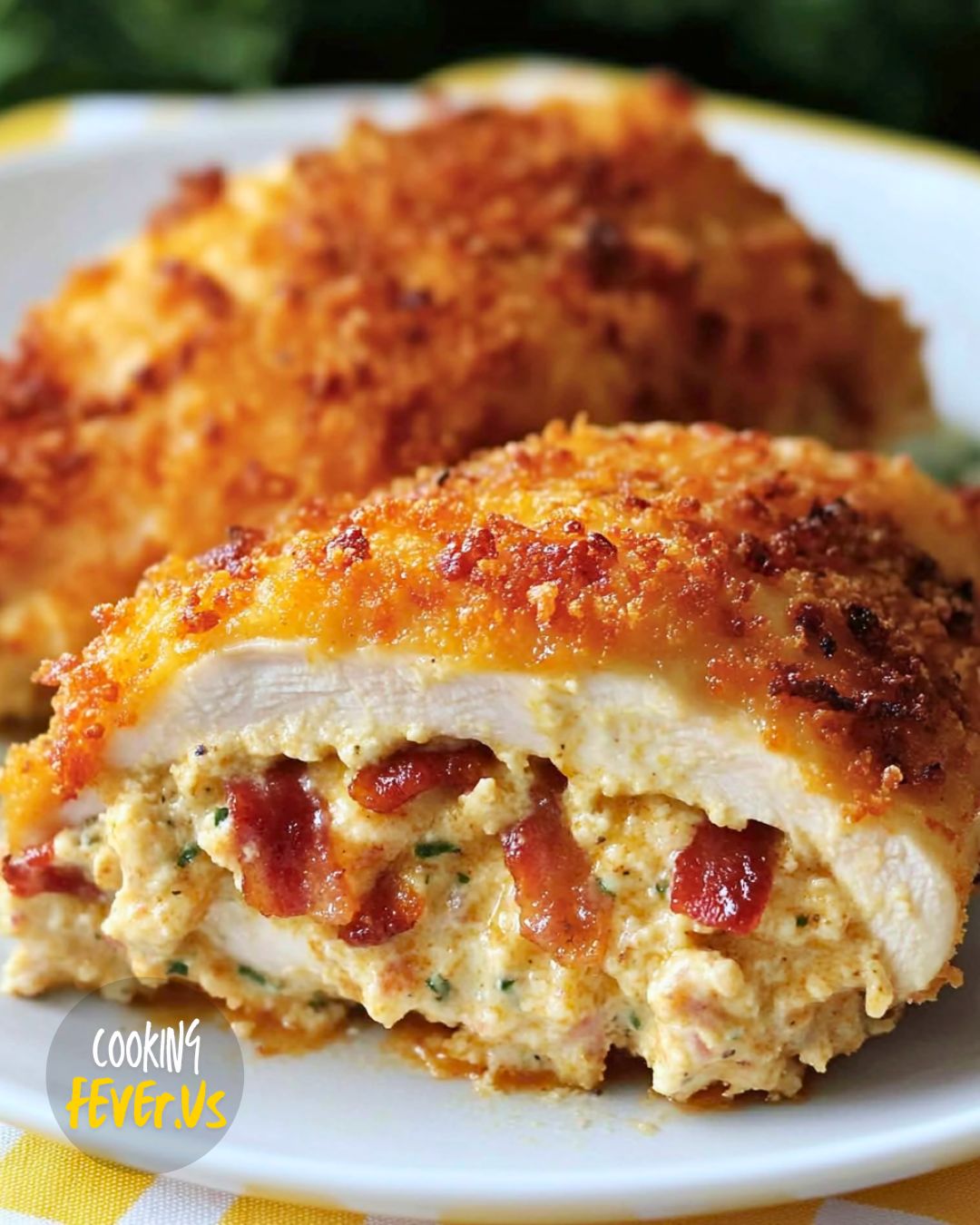 Cheesy Garlic Bacon Ranch Stuffed Chicken Recipe