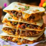 Cheesy Ground Beef Quesadillas Recipe