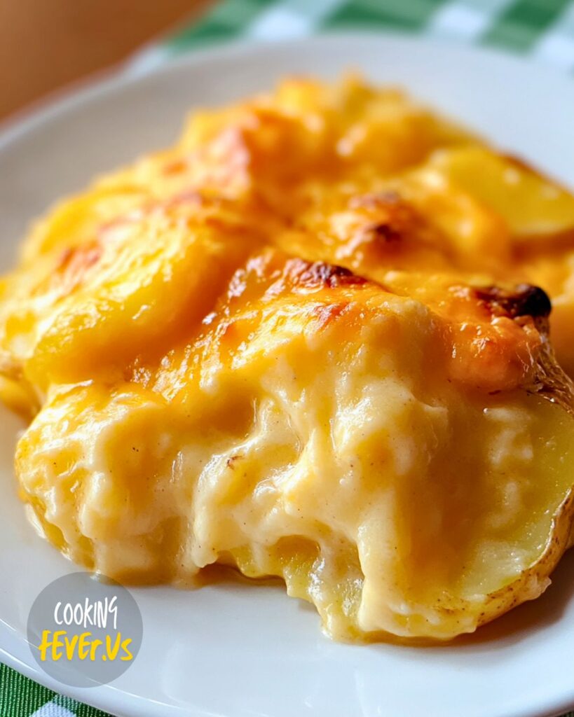 Preparing Cheesy Scalloped Potatoes