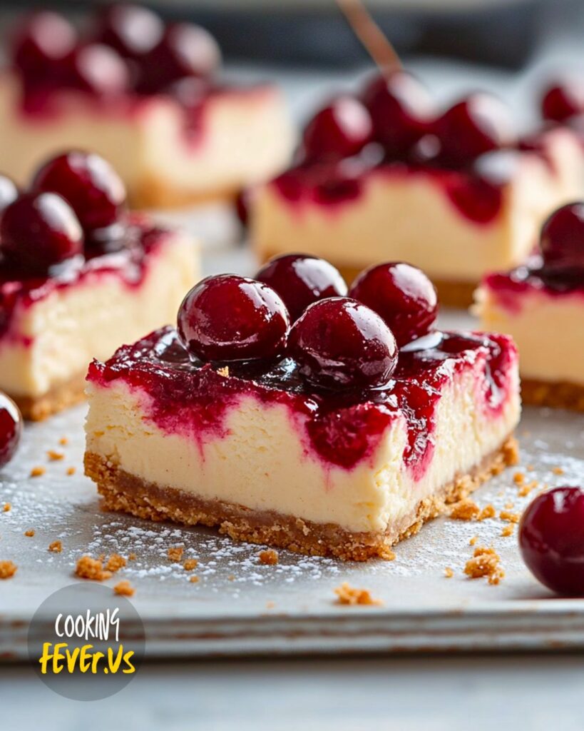 Making the Cherry Cheesecake Bars