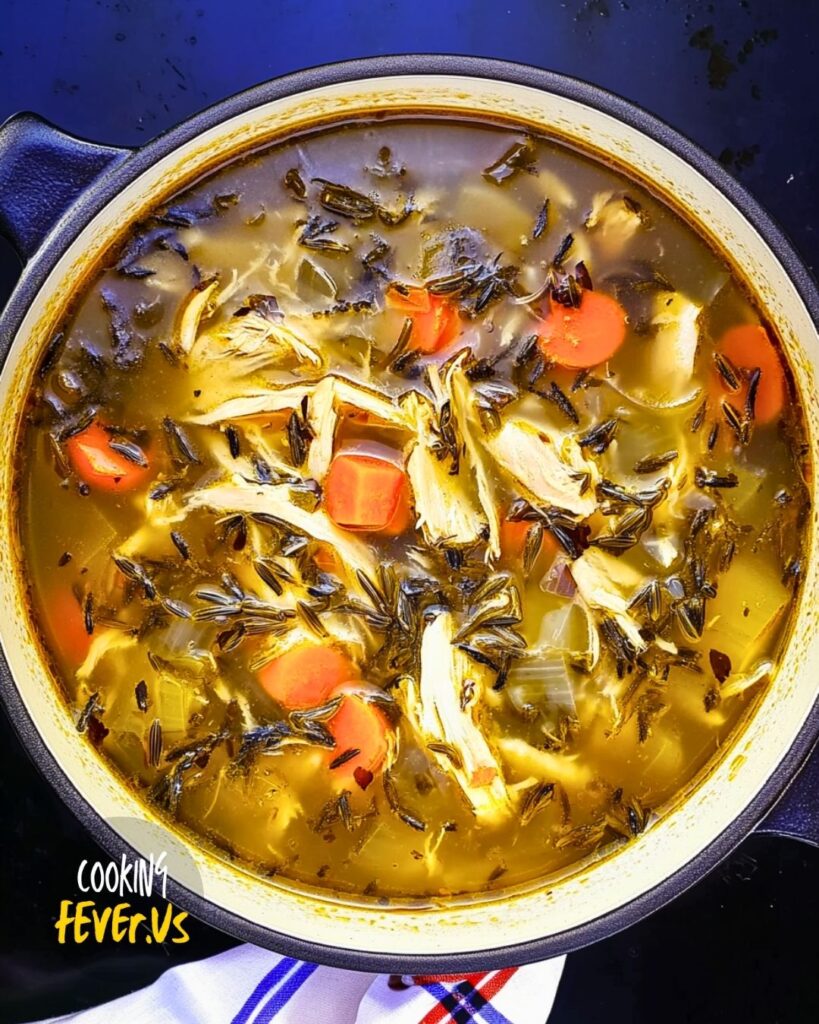 making Chicken And Wild Rice Soup