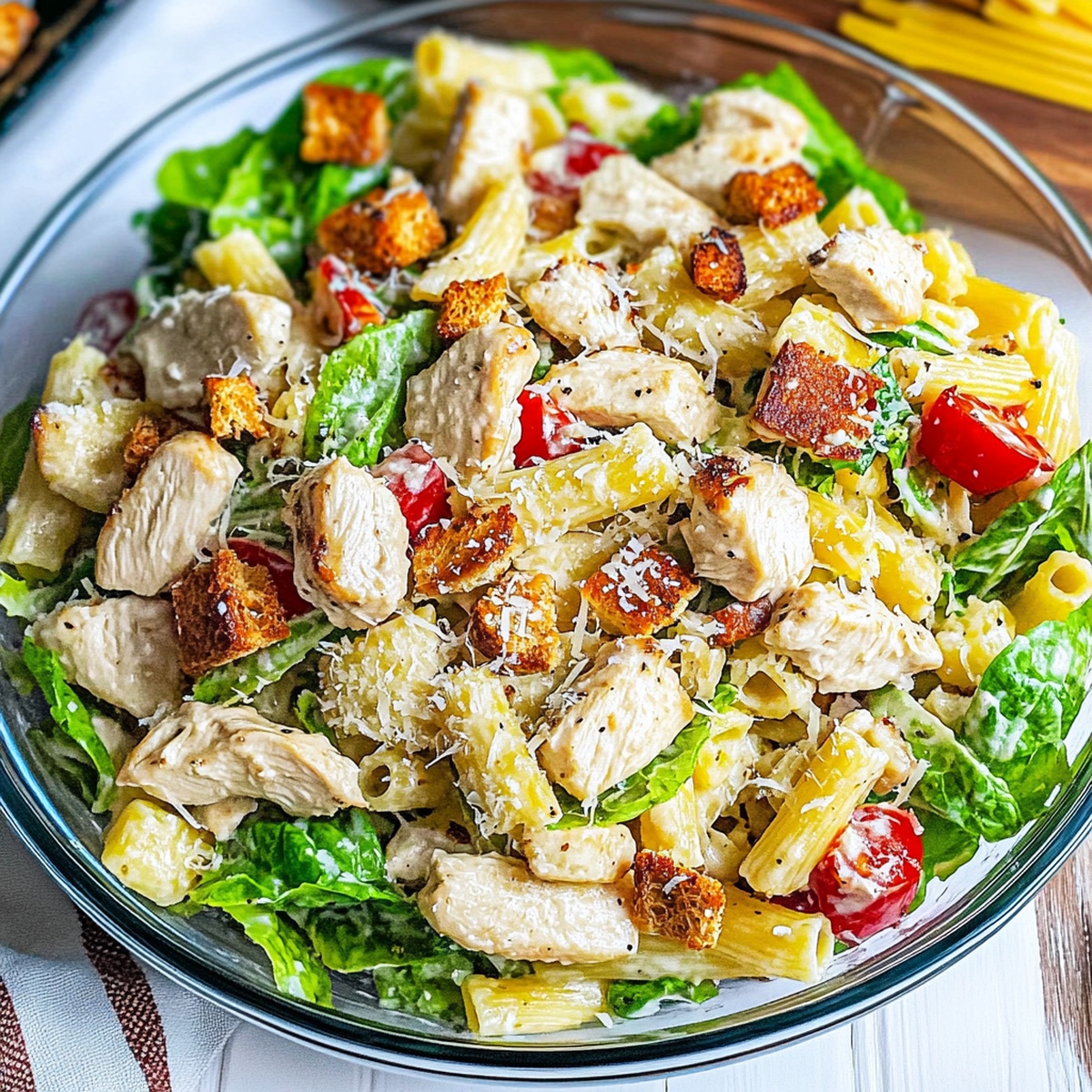 Chicken Caesar Pasta Salad