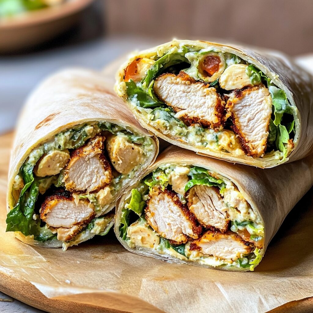 Chicken Caesar Wraps