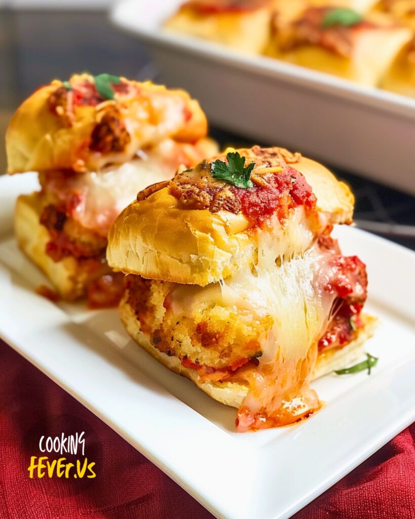 serving Chicken Parmesan Sliders