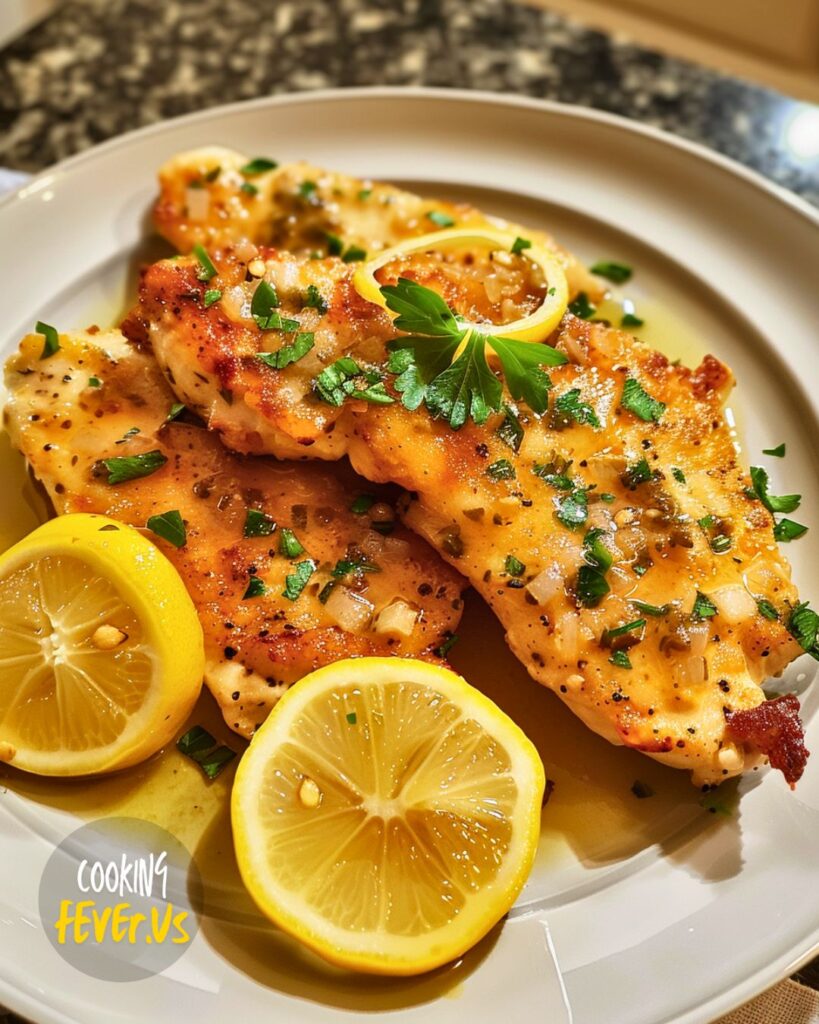 Serving Chicken Piccata (2)