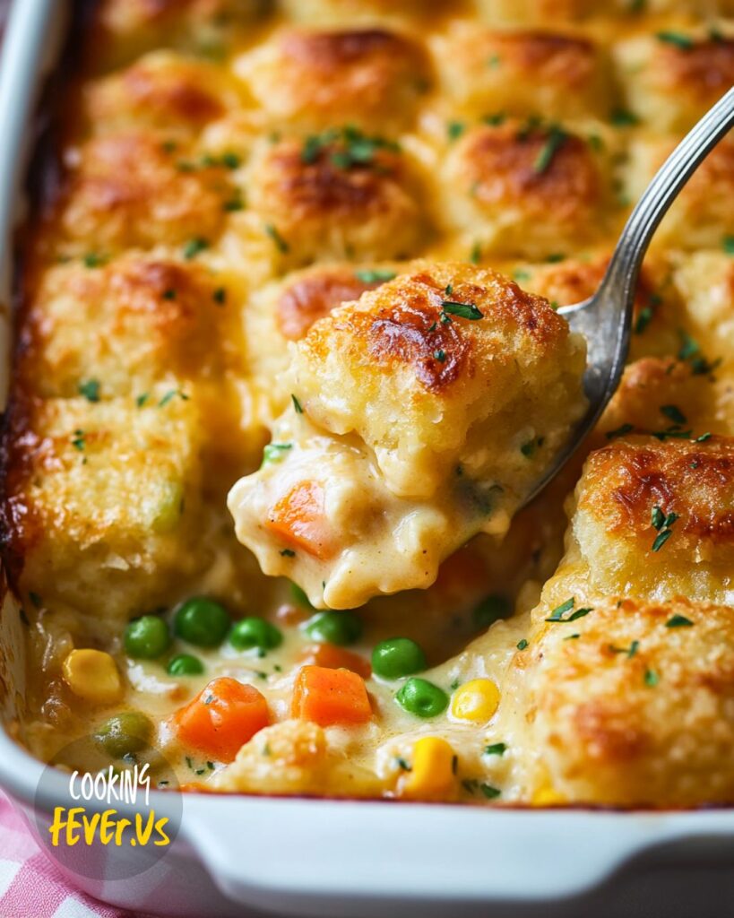 Chicken Pot Pie Tater Tot Casserole Recipe