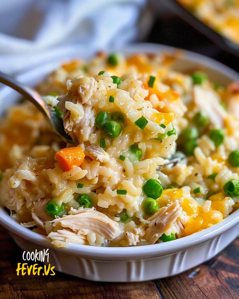 Serving Chicken & Rice Casserole