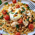 Chicken Spaghetti with Burrata Cheese Recipe