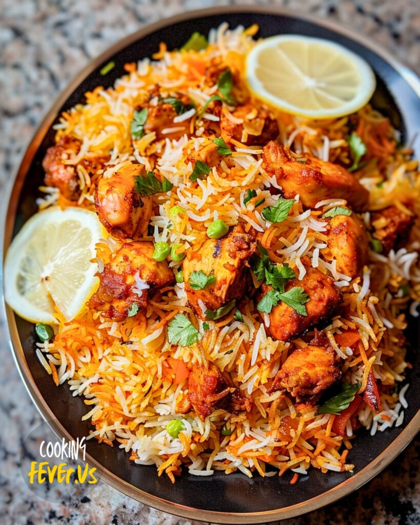 Making Chicken Tikka Biryani