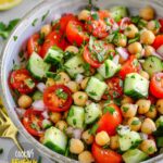 Chickpea Tomato Cucumber Salad Recipe