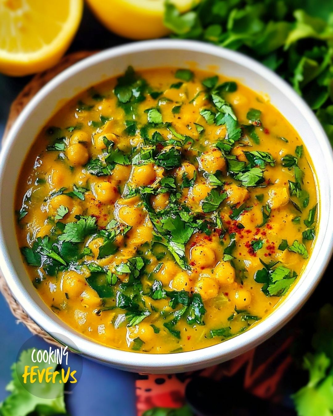 Chickpeas Turmeric Soup Recipe