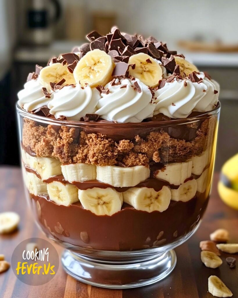 Making Chocolate-Banana Cream Trifle