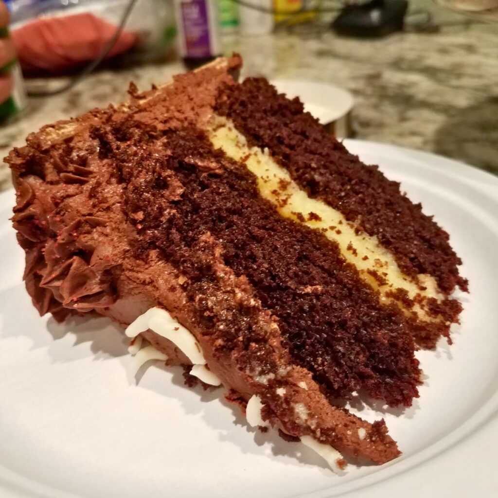 Chocolate Cake with Custard filling