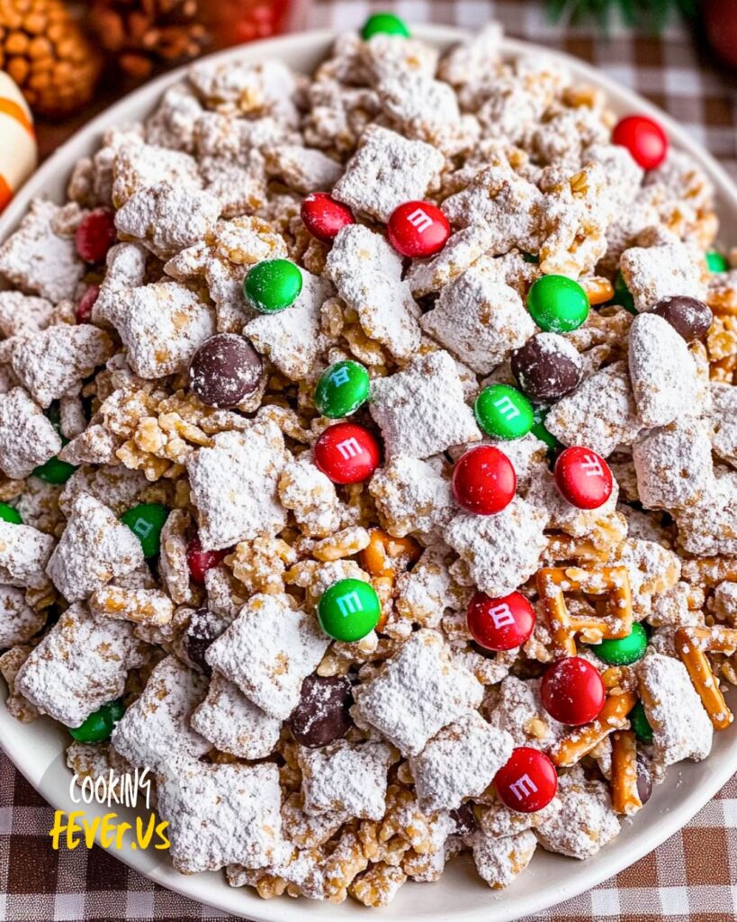 Christmas Puppy Chow Making