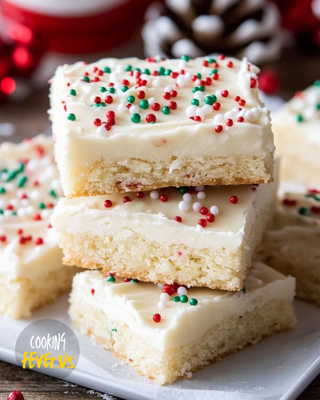 Christmas Sugar Cookie Bars Recipe