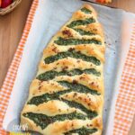 Christmas Tree Spinach Dip Breadsticks Making