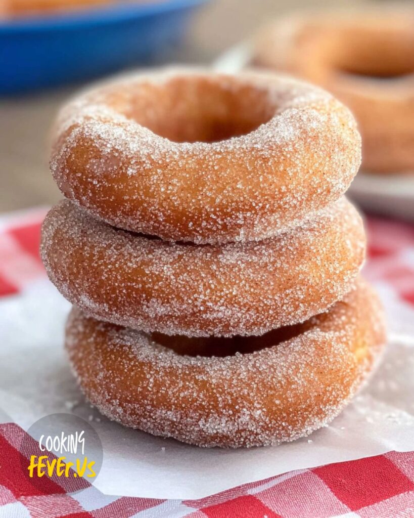 Making Cinnamon Sugar Donuts