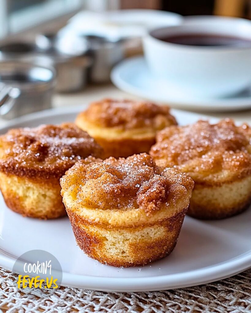 Serving the Cinnamon Sugar French Toast Muffin Bites