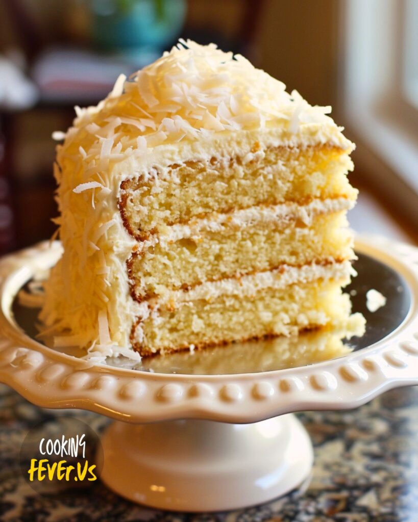 Serving Coconut Cake