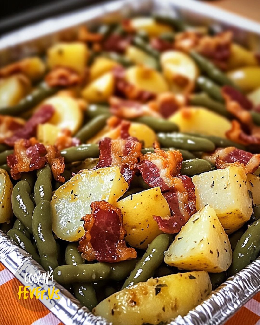 Country Ranch Green Beans 'n Potatoes with Bacon Recipe