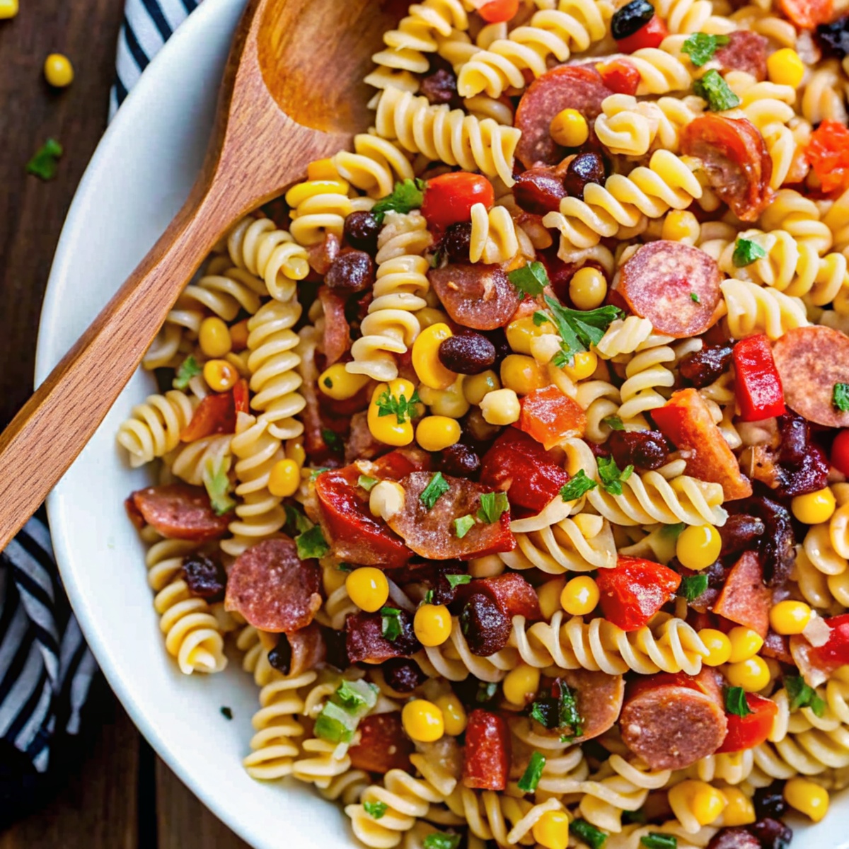 Cowboy Caviar Pasta Salad