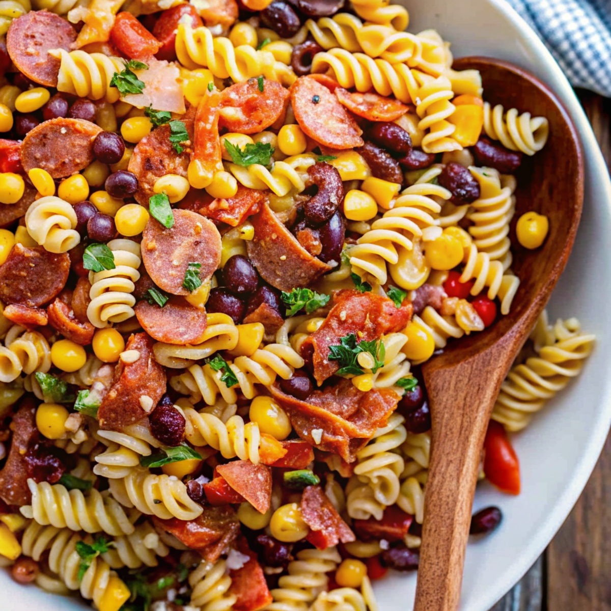 Cowboy Caviar Pasta Salad