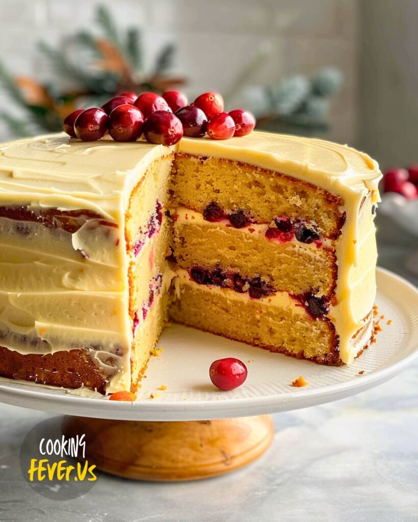 Making Cranberry Orange Cake