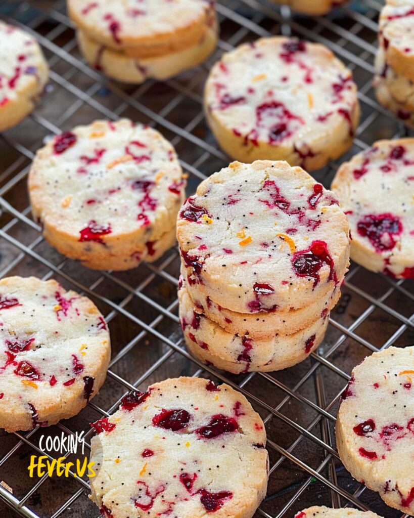 making Cranberry Orange Shortbread Cookies