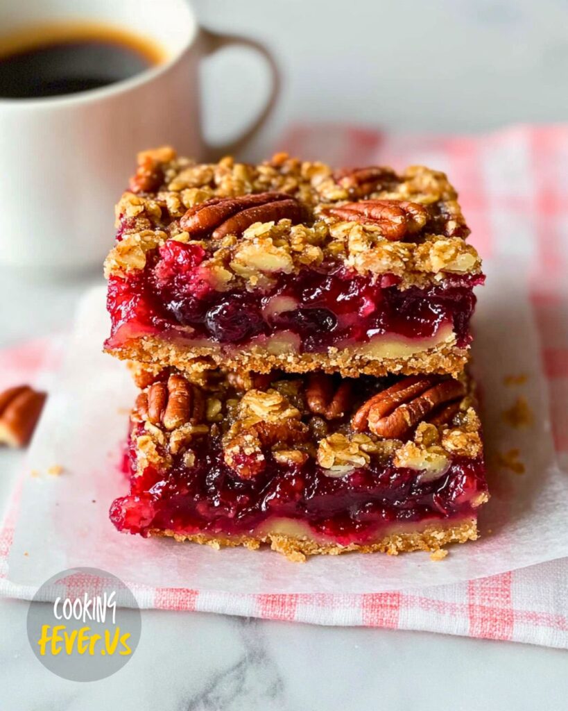 Making Cranberry Pecan Pie Bars