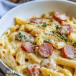 Creamy Cheesy Kielbasa Pasta Recipe