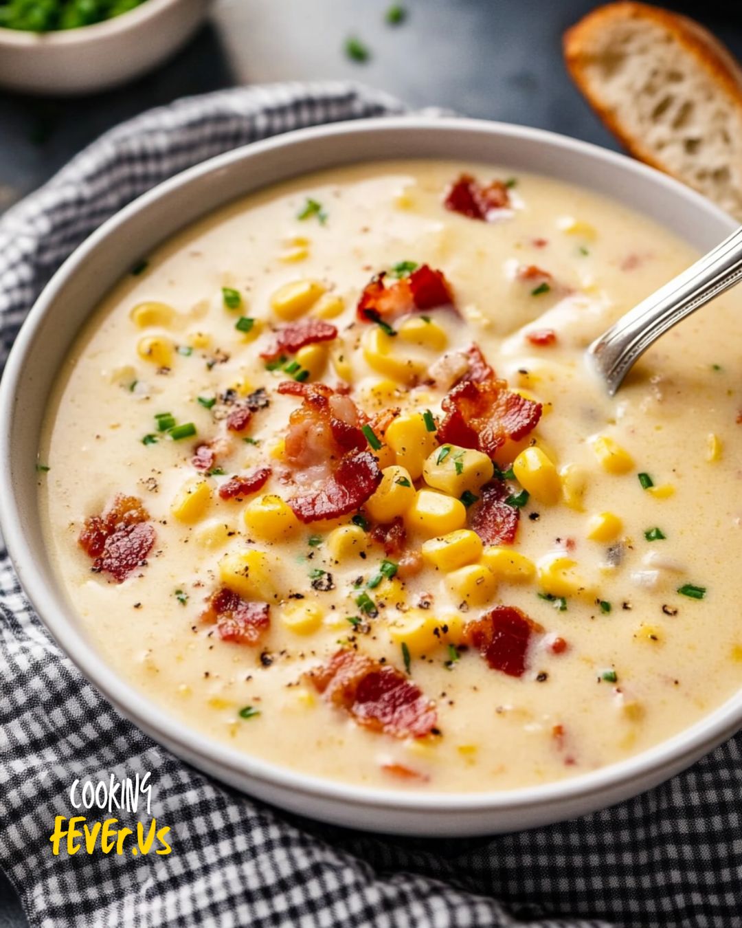 Creamy Corn Chowder with Bacon Recipe