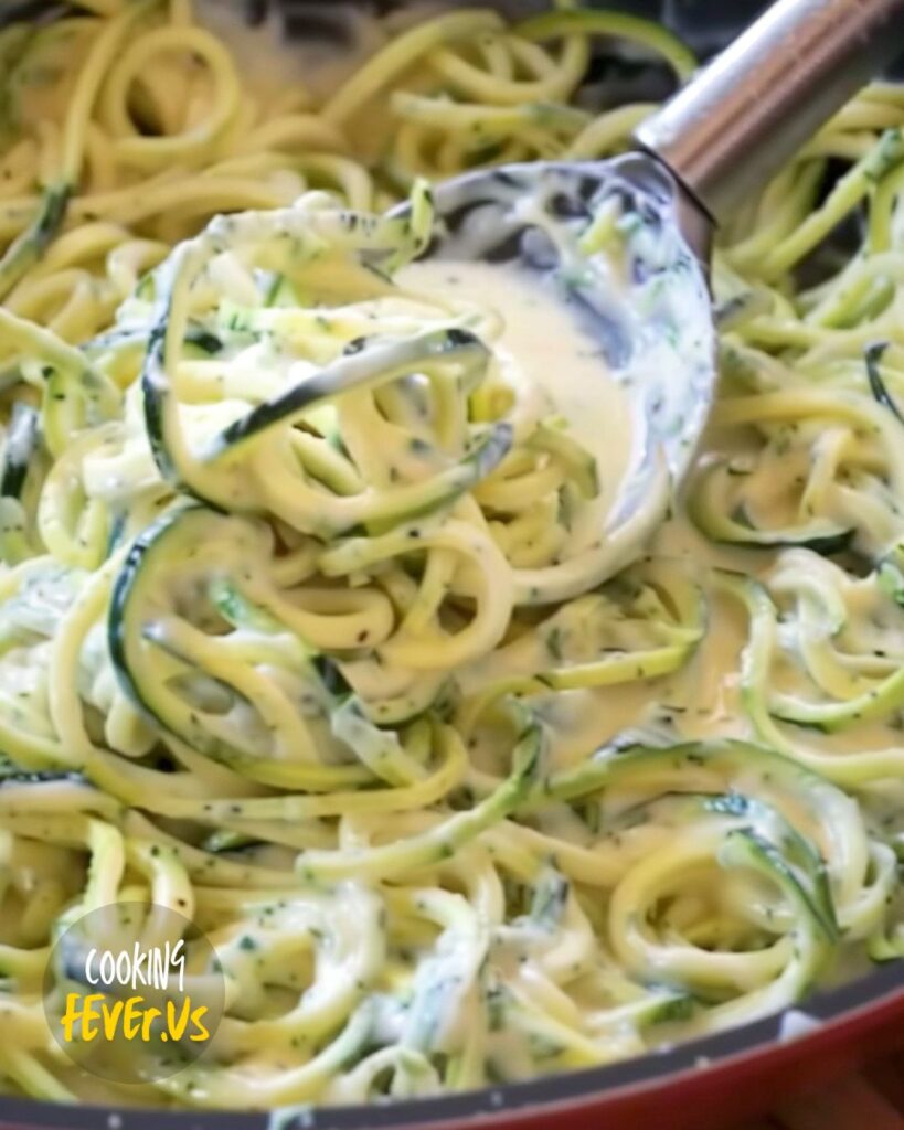 How to Make Creamy Zucchini Noodles