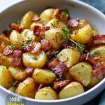 Crisp Roast Potatoes with Honey and Bacon Recipe