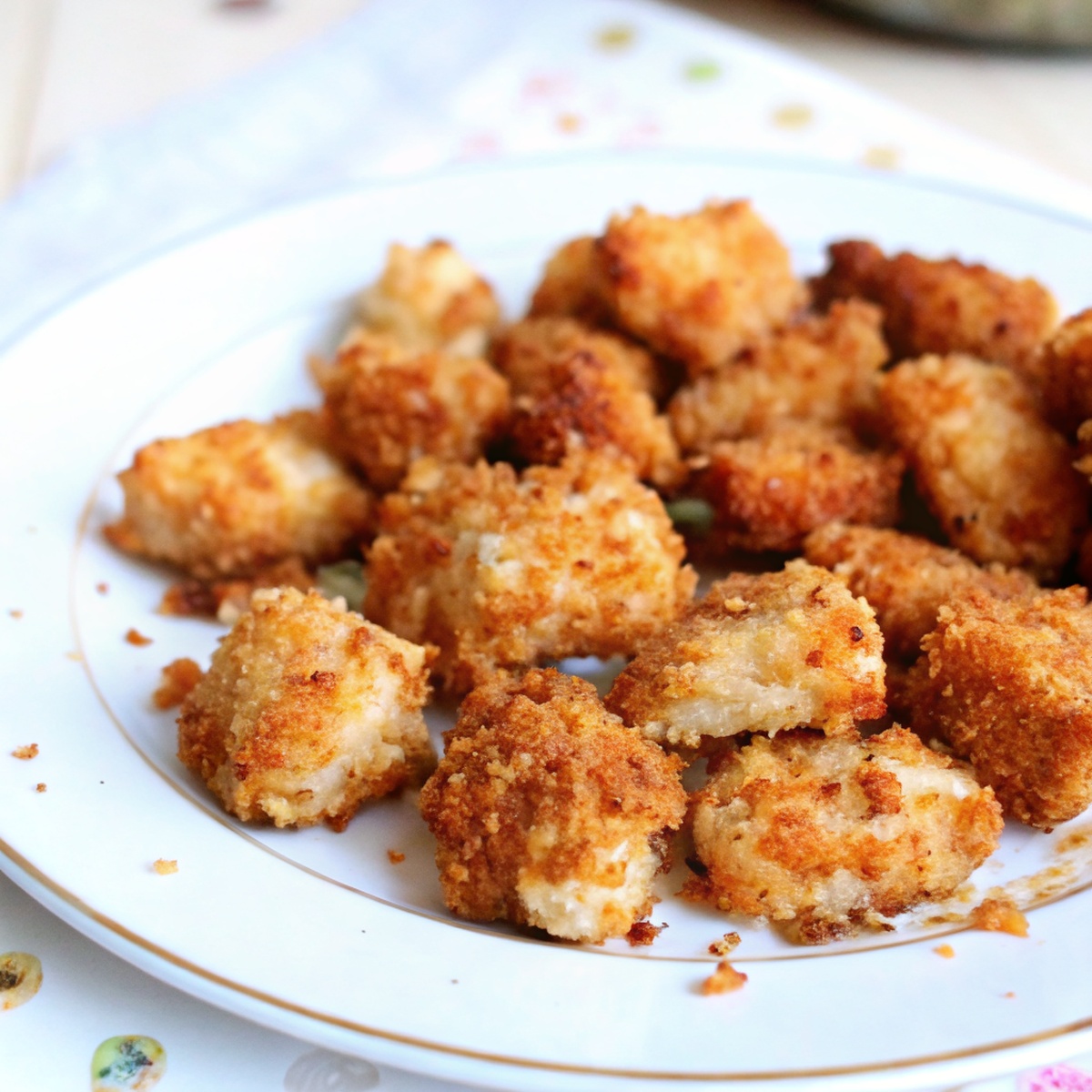 Preparing the Crispy Baked Chicken Nuggets