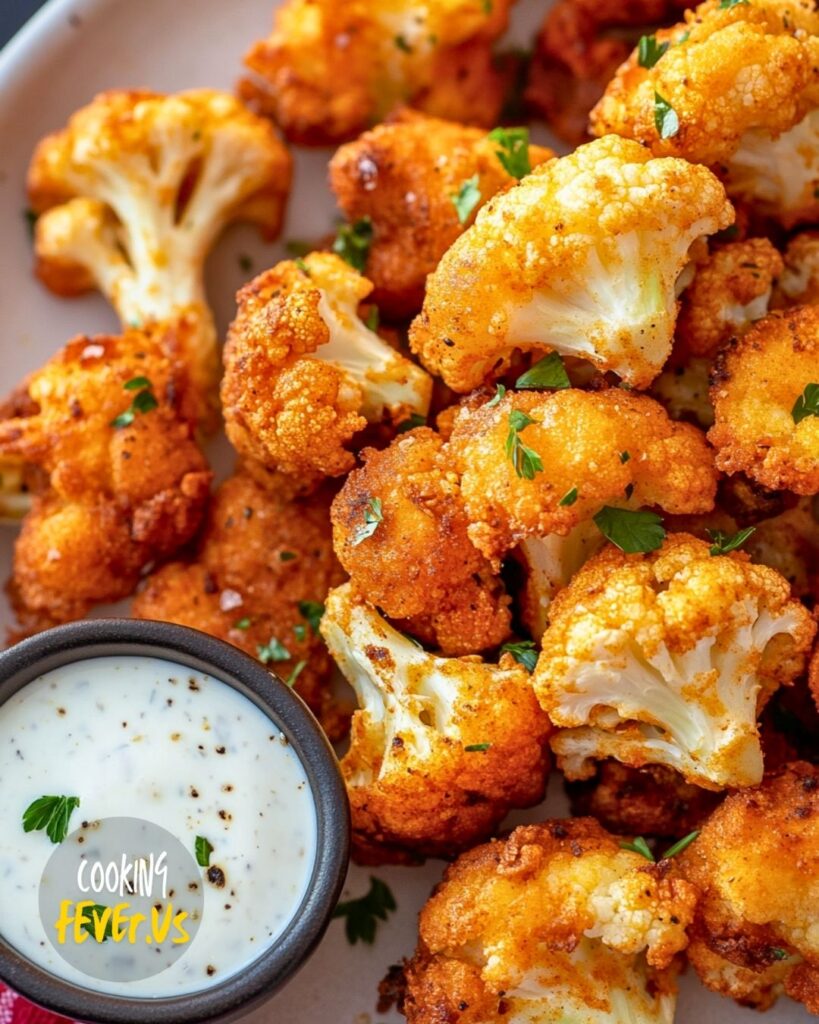 Serving Crispy Cauliflower