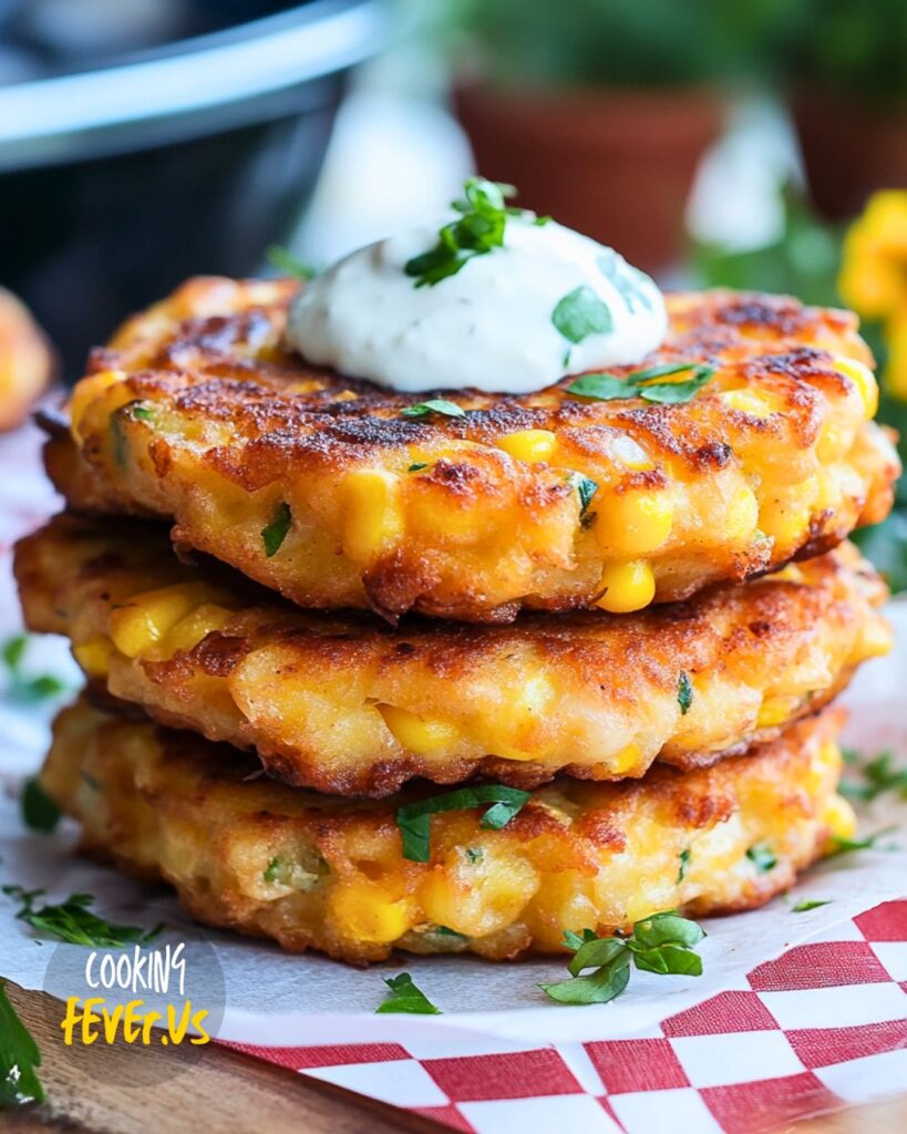 Crispy Corn Fritters Recipe