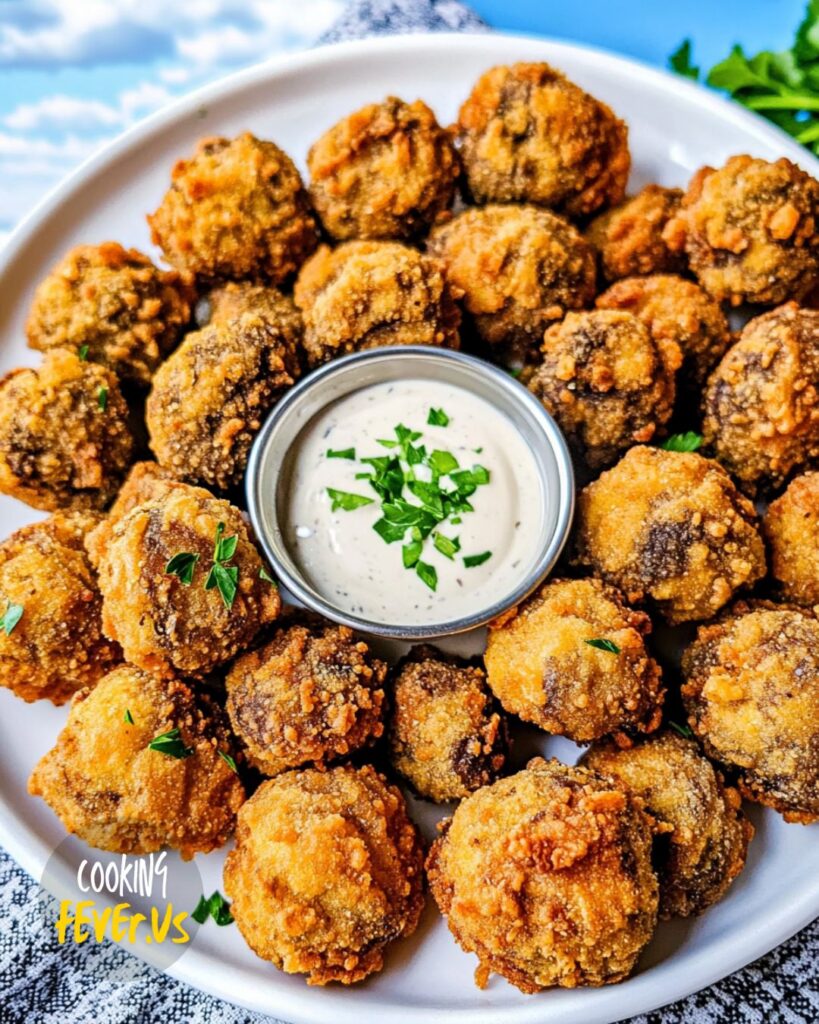 Crispy Deep-Fried Mushrooms Recipe