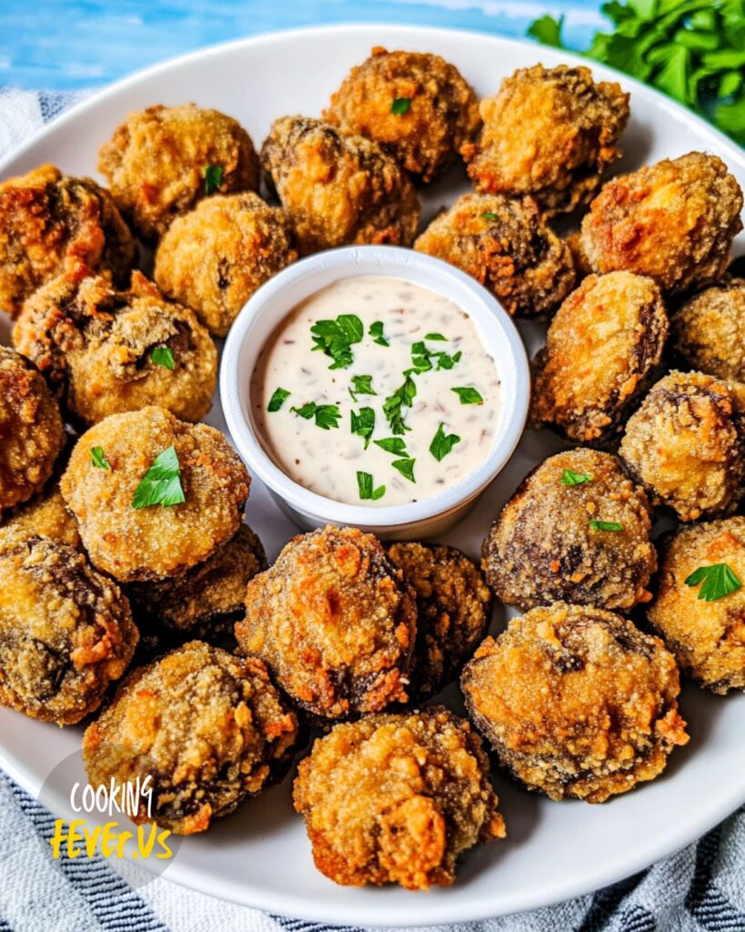 Making Crispy Deep-Fried Mushrooms