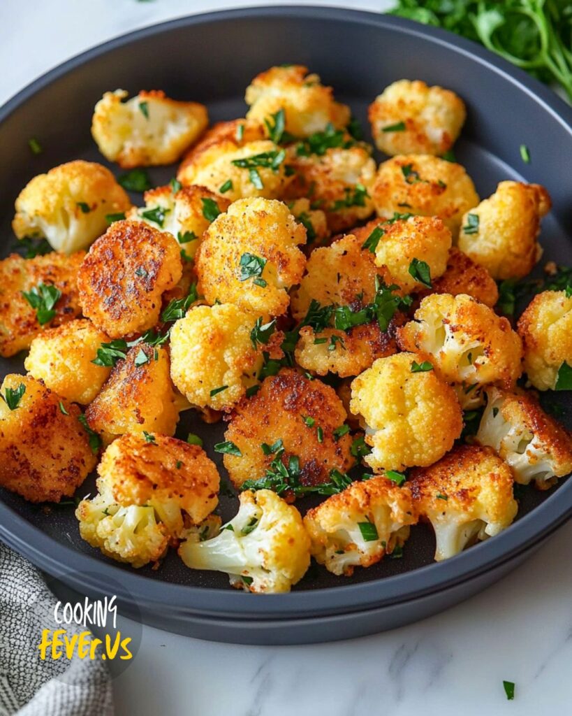 Crispy Keto Air Fryer Cauliflower Bites Recipe